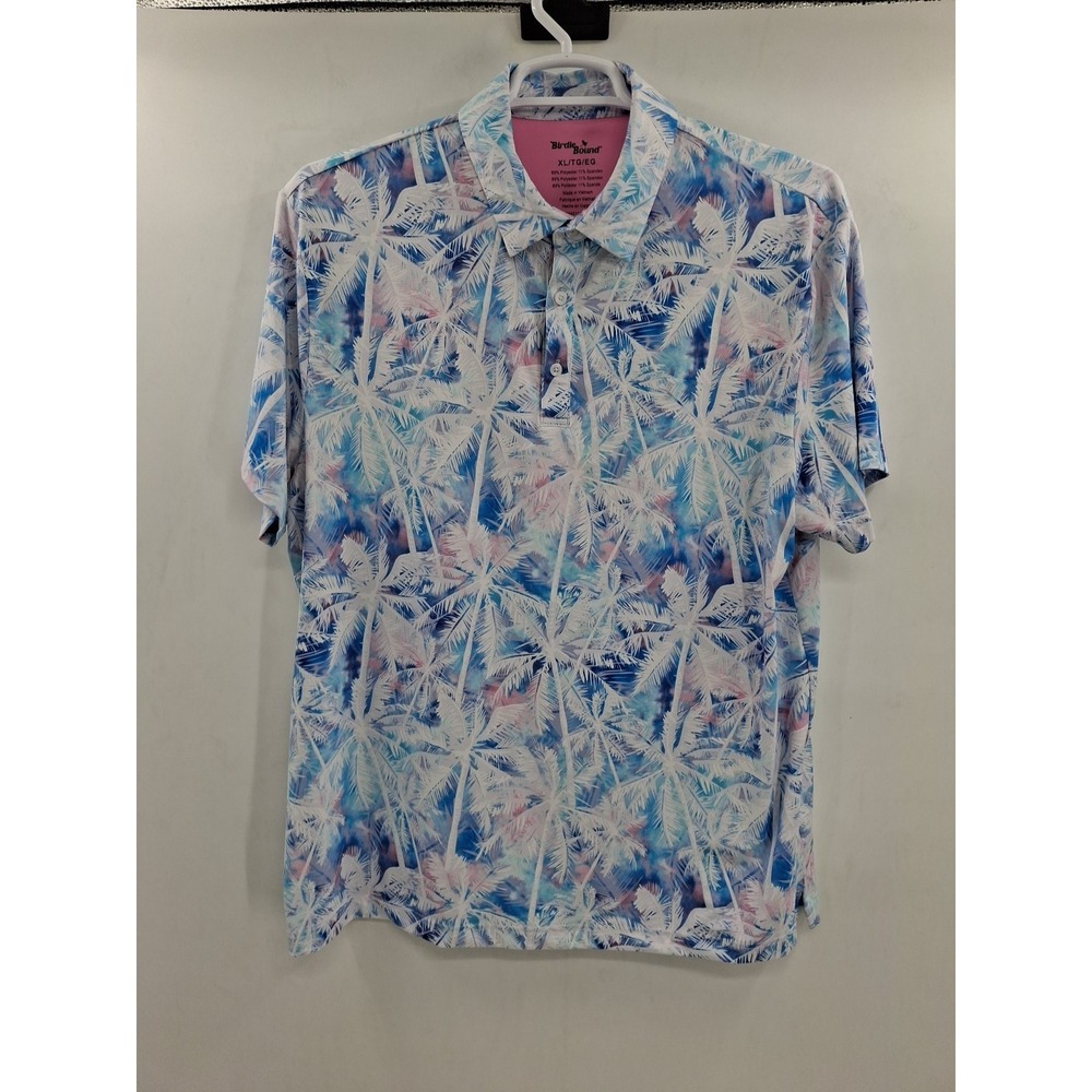 Birdie Bound Mens XL Hawaiian AOP Golf Polo Shirt
